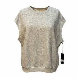 Wear It To Heart Chelsea Sleeveless Sweatshirt Oatmeal Medium